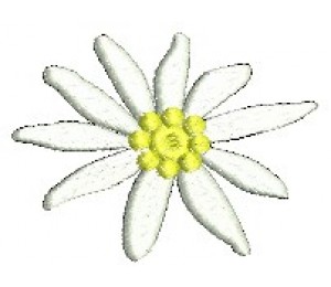 Stickdatei - Bayrisches Edelweiss